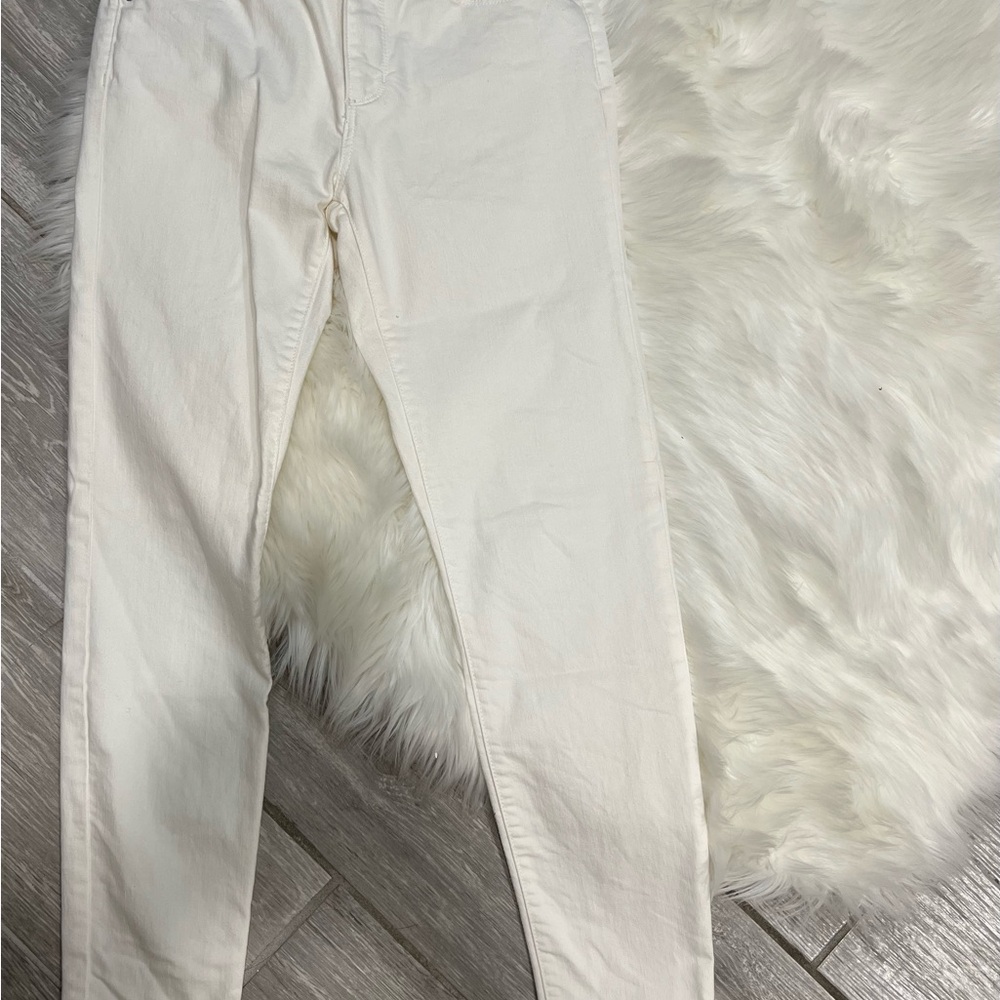 Banana Republic Cream Skinny Pants